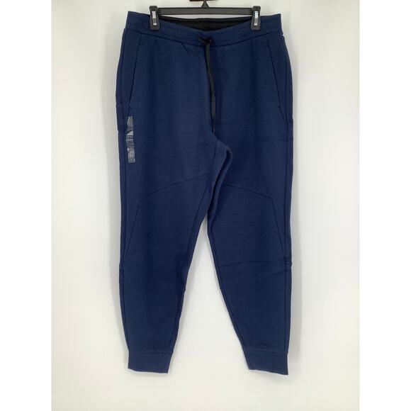 DSG Men's Large University Navy Sport Fleece Joggers Pants Athleisure L5-3 - Picture 2 of 7